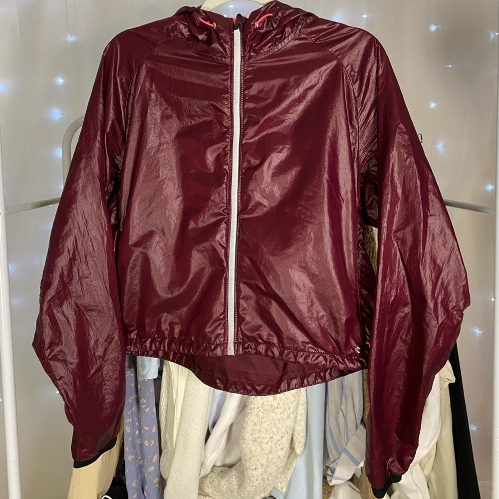 Maroon H&M Sports Windbreaker